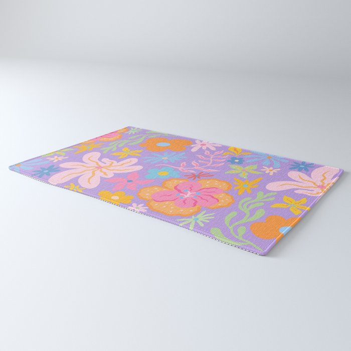 Candy Flowers Lilac Rug Gallery Image 3