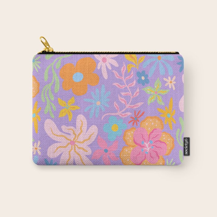 Candy Flowers Lilac Carry All Pouch Gallery Image 1