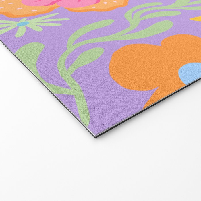 Candy Flowers Lilac Welcome Mat Gallery Image 2