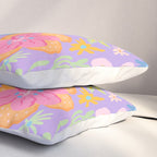 Candy Flowers Lilac Pillow Sham Gallery Image 3