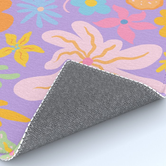 Candy Flowers Lilac Rug Gallery Image 4