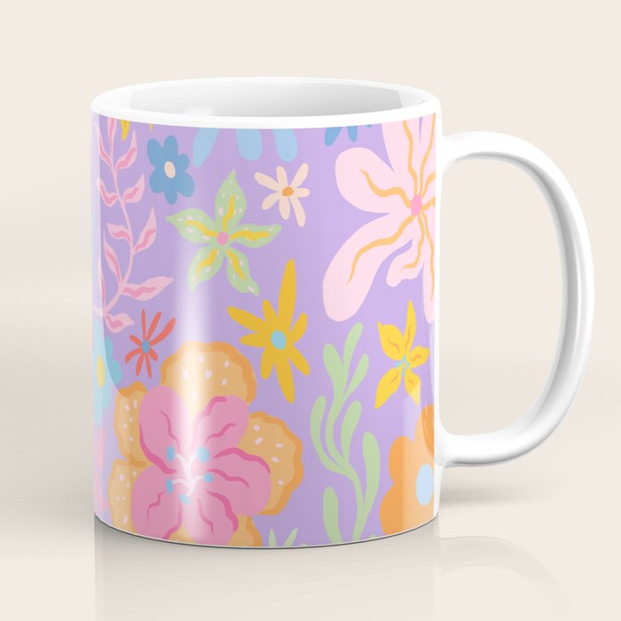 Candy Flowers Lilac Coffee Mug Gallery Image 1