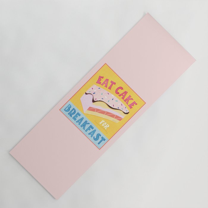 Eat Cake for Breakfast Yoga Mat Gallery Image 1