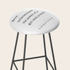 Ruth Bader Ginsburg Never Underestimate The Power Of A Girl With A Book. Stool Gallery Image 2