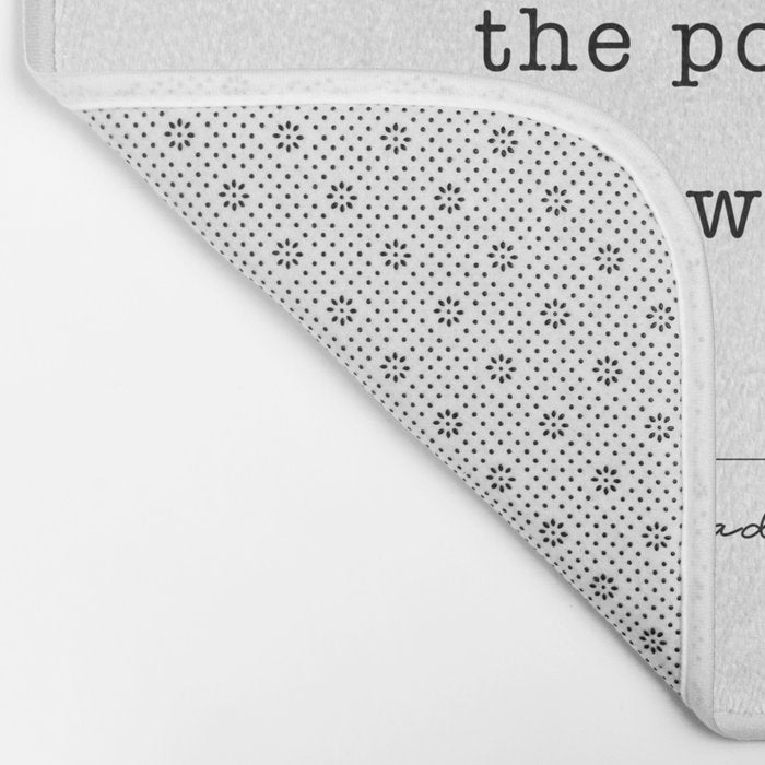 Ruth Bader Ginsburg Never Underestimate The Power Of A Girl With A Book. Bath Mat Gallery Image 2