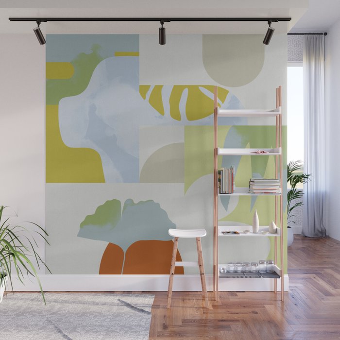 mid mod pastel 4 Wall Mural Gallery Image 1