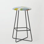 mid mod pastel 4 Stool Gallery Image 1