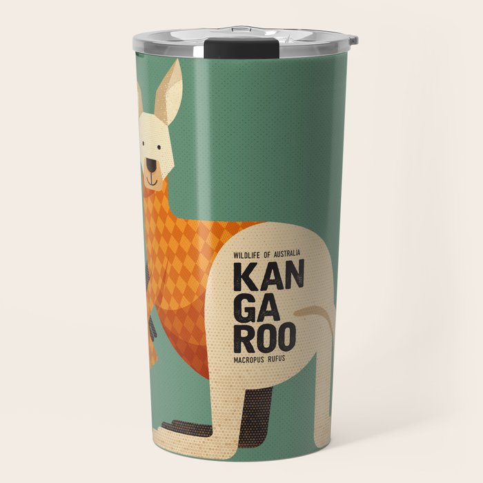 Hello Kangaroo Travel Mug Gallery Image 1