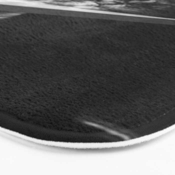 The Nightwatch Cat at the Absinthe bar black and white photograph / art photography Bath Mat Gallery Image 3