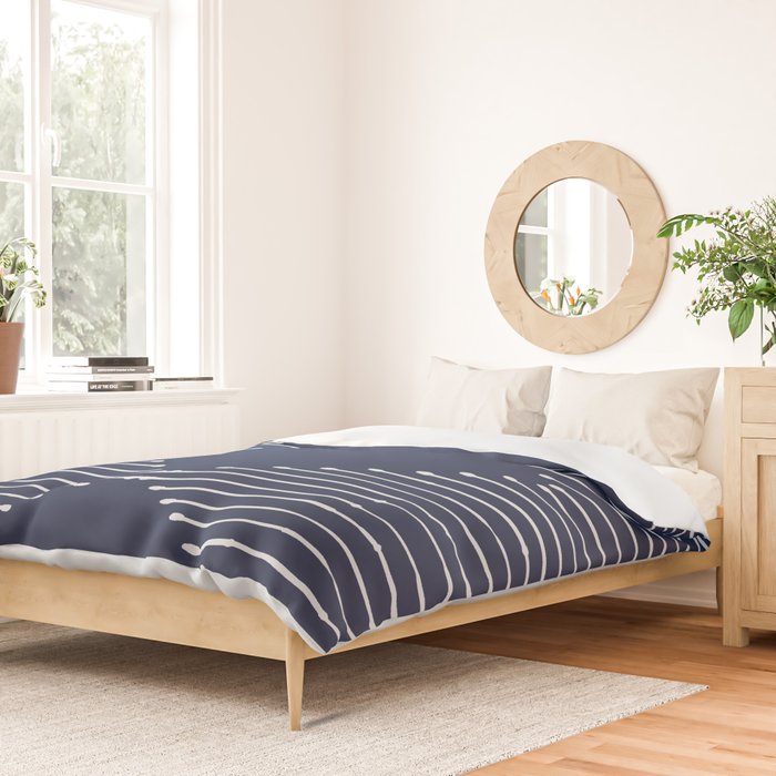 Geo (Navy) Duvet Cover Gallery Image 2