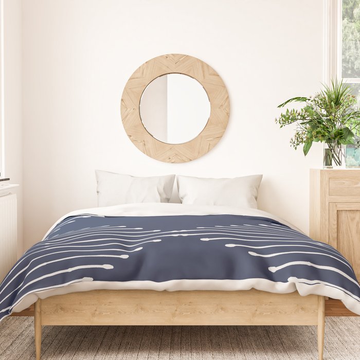 Geo (Navy) Duvet Cover Gallery Image 3