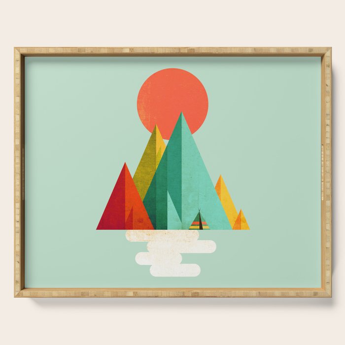 Little Geometric Tipi Serving Tray Gallery Image 1