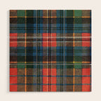 Bold Macpherson Tartan Pattern Wood Wall Art Gallery Image 1