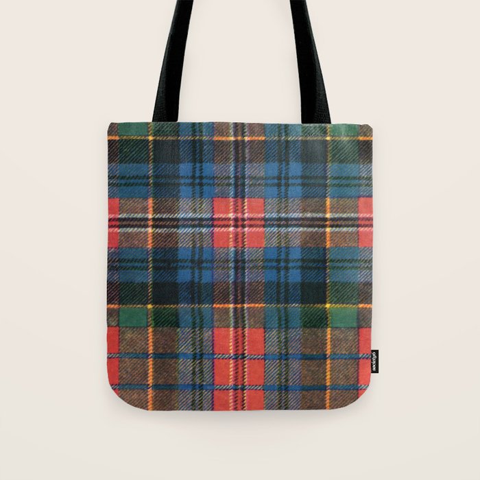 Bold Macpherson Tartan Pattern Tote Bag Gallery Image 1