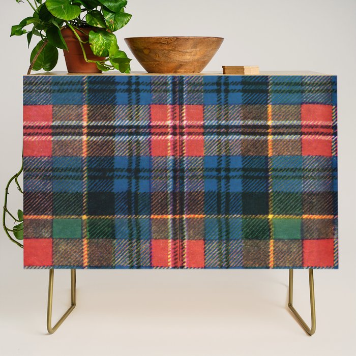 Bold Macpherson Tartan Pattern Credenza Gallery Image 1