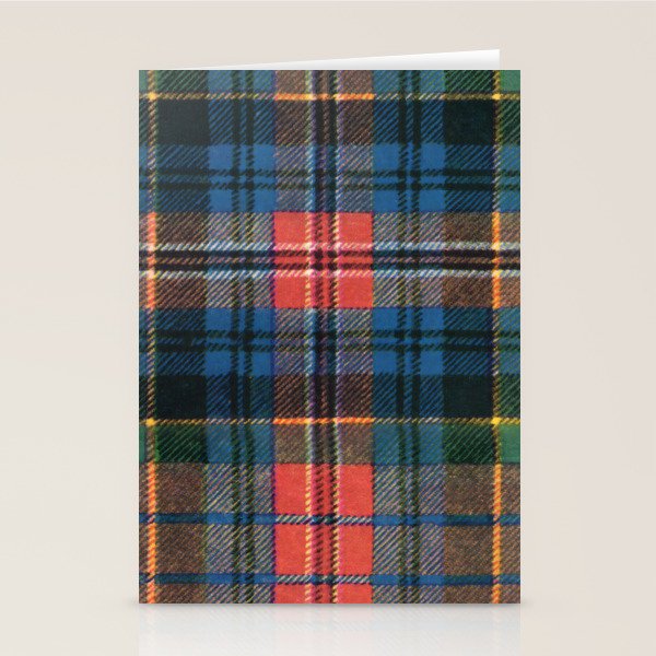 Bold Macpherson Tartan Pattern Stationery Card Gallery Image 2