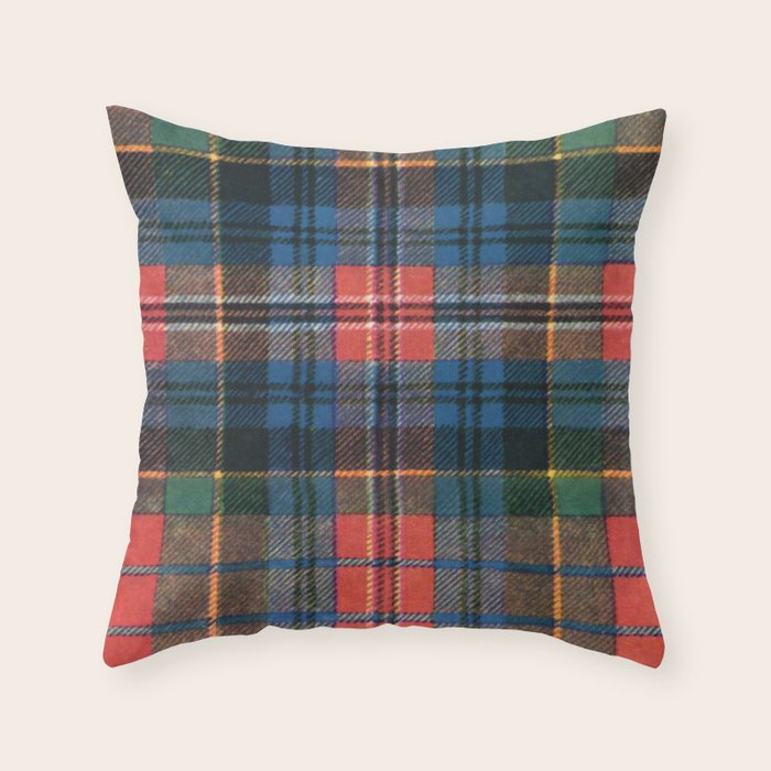 Bold Macpherson Tartan Pattern Throw Pillow Gallery Image 6