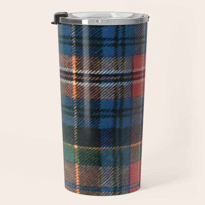 Bold Macpherson Tartan Pattern Travel Mug Gallery Image 3