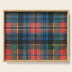 Bold Macpherson Tartan Pattern Serving Tray Gallery Image 1