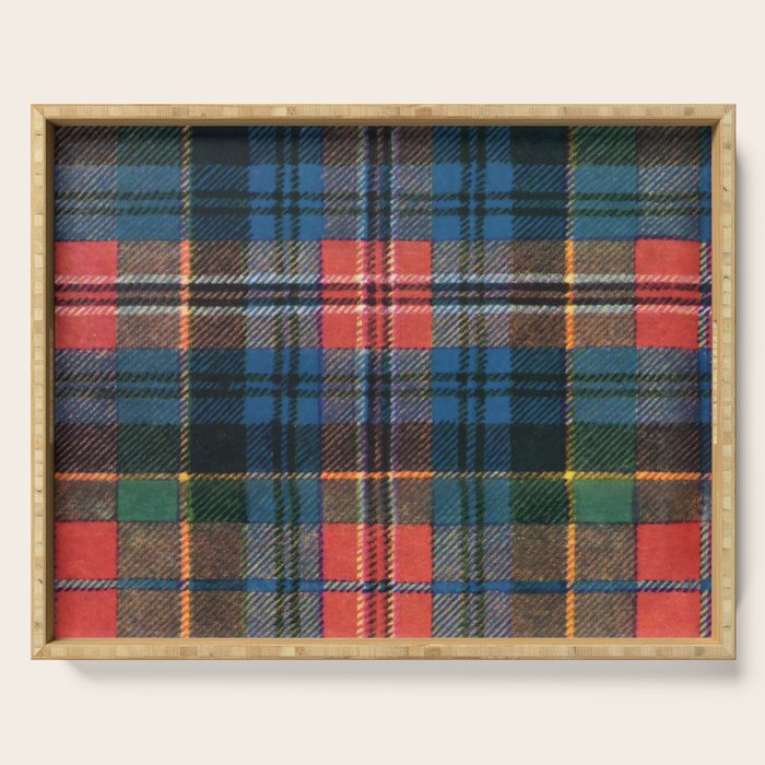 Bold Macpherson Tartan Pattern Serving Tray Gallery Image 1