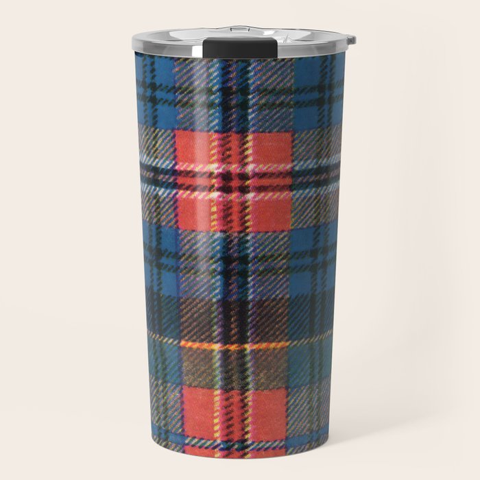 Bold Macpherson Tartan Pattern Travel Mug Gallery Image 1