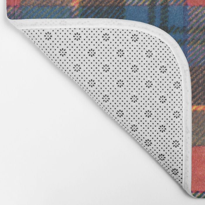 Bold Macpherson Tartan Pattern Bath Mat Gallery Image 2