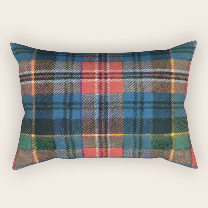 Bold Macpherson Tartan Pattern Rectangular Pillow Gallery Image 1