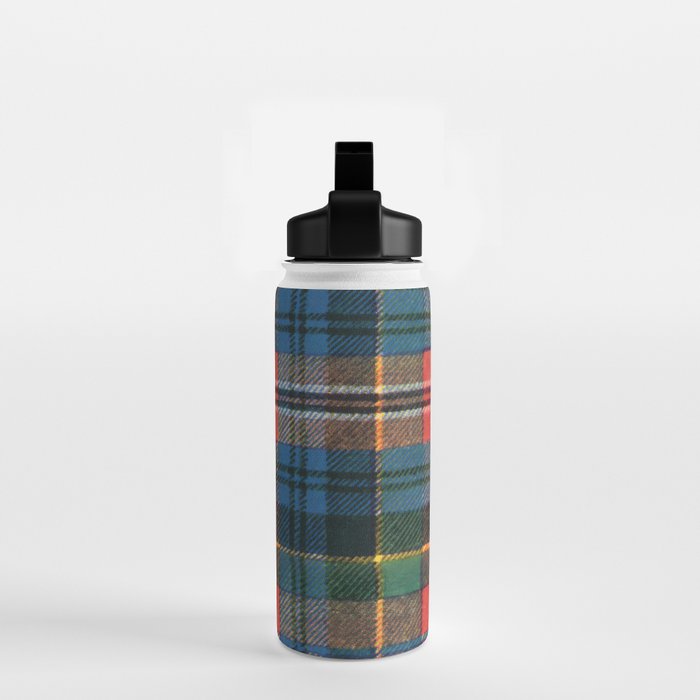 Bold Macpherson Tartan Pattern Water Bottle Gallery Image 2