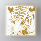 Golden tiger Mini Art Print Gallery Image 1
