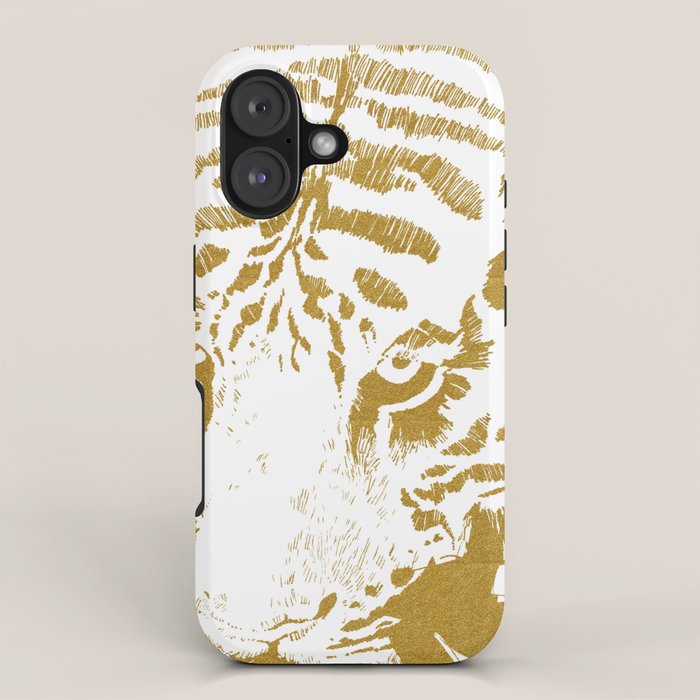 Golden tiger iPhone Case Gallery Image 1