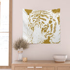 Golden tiger Wall Tapestry Gallery Image 2