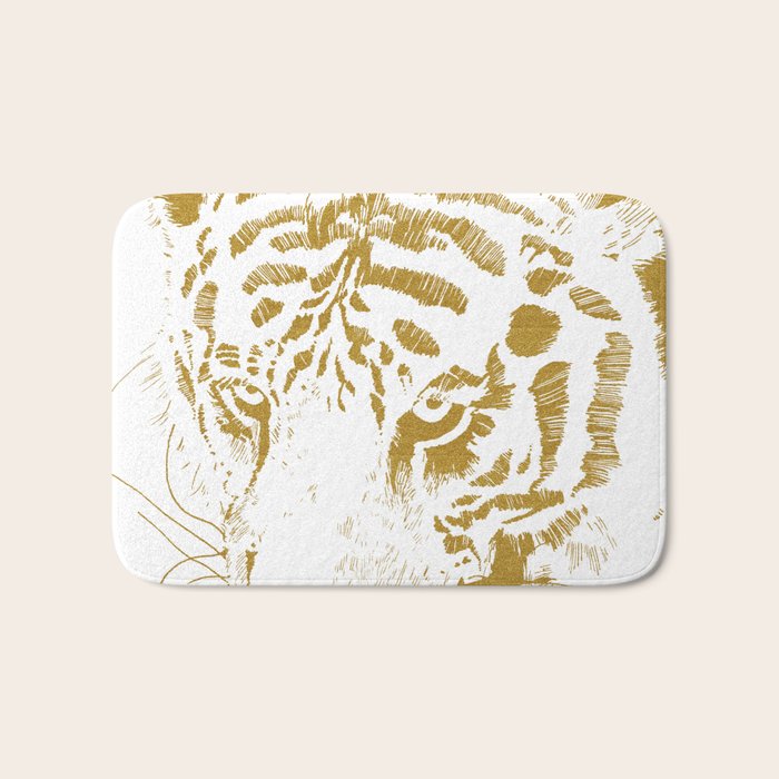 Golden tiger Bath Mat Gallery Image 1