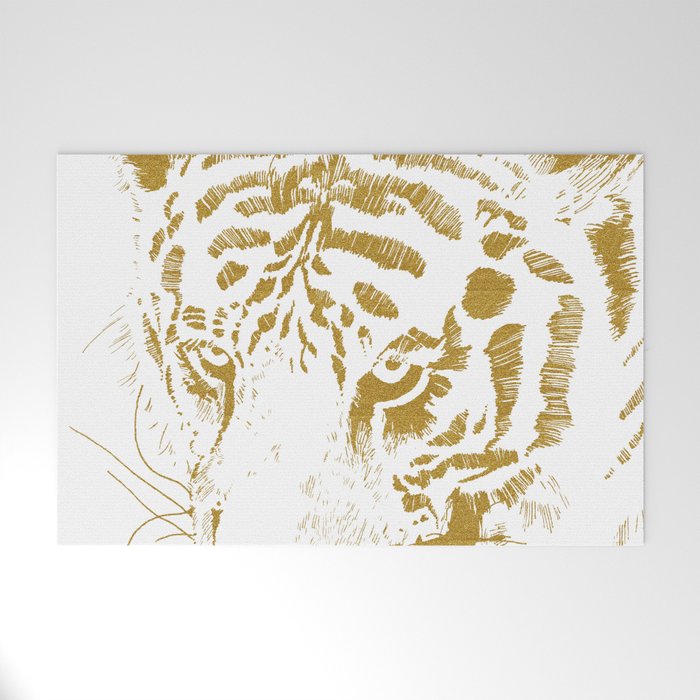 Golden tiger Welcome Mat Gallery Image 1