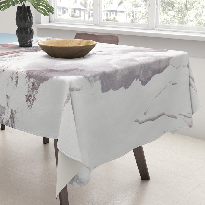 Doris Whisker II - Avalanche Whipped Cream Mountain Tablecloth Gallery Image 3