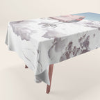 Doris Whisker II - Avalanche Whipped Cream Mountain Tablecloth Gallery Image 1