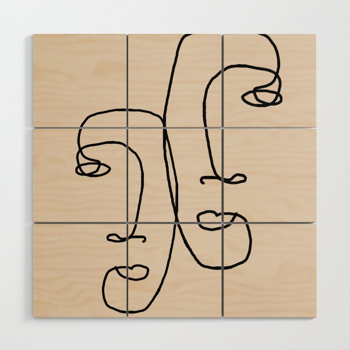 I look over at you Wood Wall Art Gallery Image 1