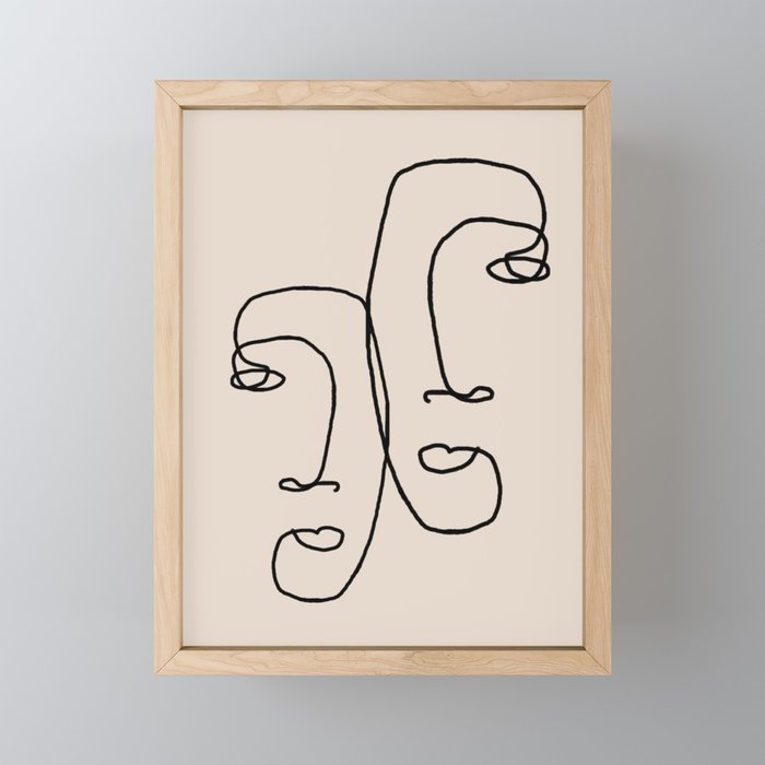 I look over at you Mini Art Print Gallery Image 1