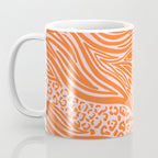Pink and Orange Tiger and Cheetah Prints Coffee Mug Gallery Image 3