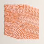 Pink and Orange Tiger and Cheetah Prints Wrapping Paper Gallery Image 3