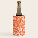Pink and Orange Tiger and Cheetah Prints Wine Chiller Gallery Image 1