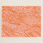 Pink and Orange Tiger and Cheetah Prints Jigsaw Puzzle Gallery Image 1