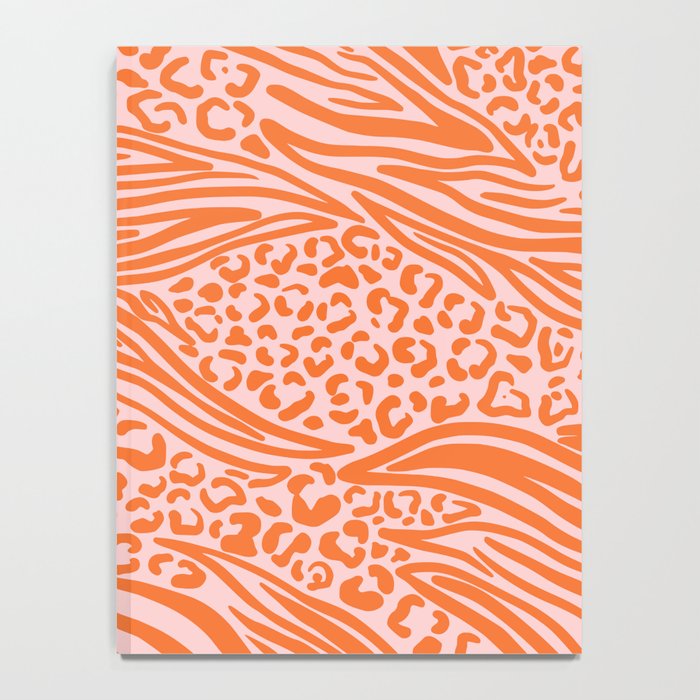Pink and Orange Tiger and Cheetah Prints Notebook Gallery Image 4