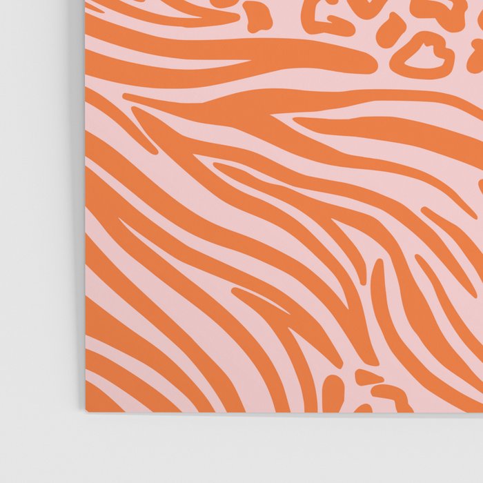 Pink and Orange Tiger and Cheetah Prints Poster Gallery Image 3