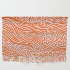 Pink and Orange Tiger and Cheetah Prints Wall Hanging Gallery Image 1