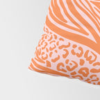 Pink and Orange Tiger and Cheetah Prints Pillow Sham Gallery Image 4