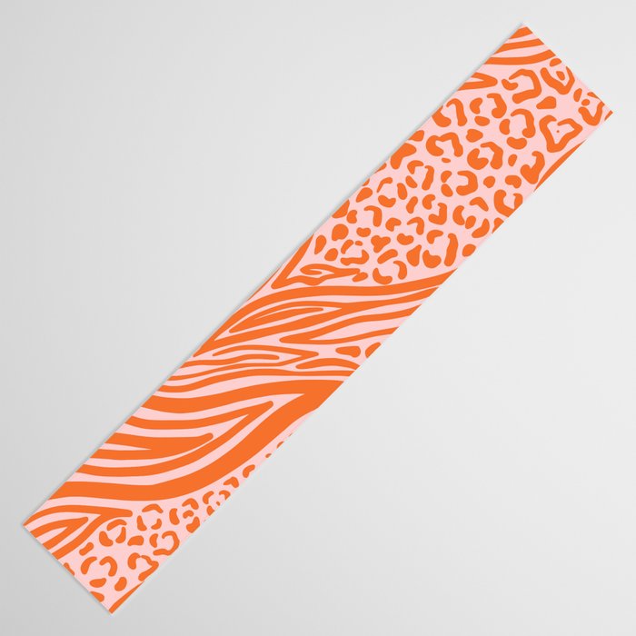 Pink and Orange Tiger and Cheetah Prints Table Runner Gallery Image 3