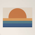 70's Retro Sunset Welcome Mat Gallery Image 1