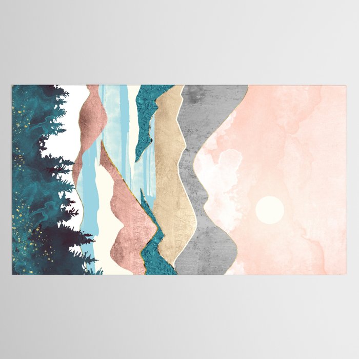 Lake Sunrise Tablecloth Gallery Image 2