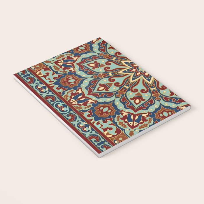 Ornamental Ethnic Bohemian Pattern V Sage Spice Notebook Gallery Image 3