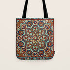 Ornamental Ethnic Bohemian Pattern V Sage Spice Tote Bag Gallery Image 1